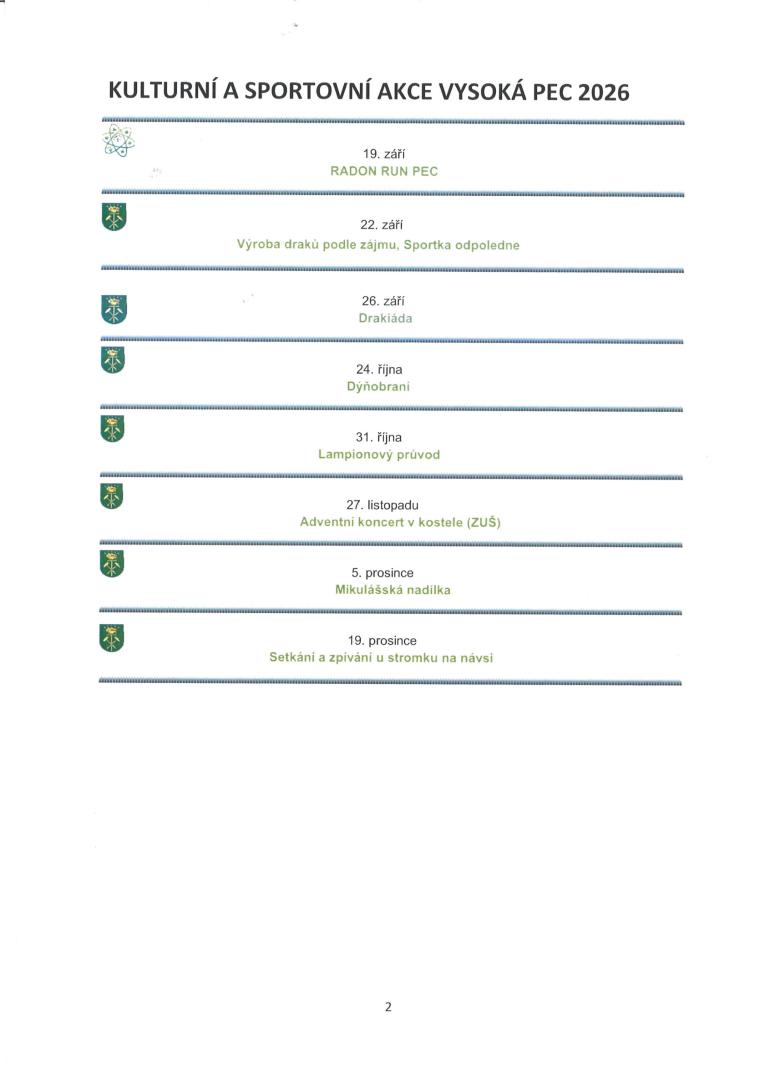 Program kulturní akce