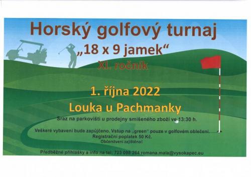 Golf 2022&nbsp;- plakát